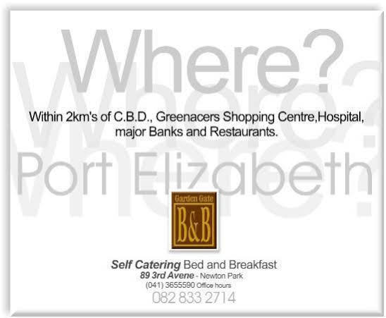 Garden Gate Guest House Port Elizabeth Ngoại thất bức ảnh